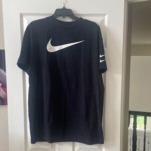 Nike Black T-shirt Dress with White Logo